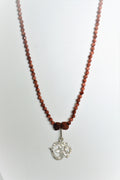 Necklace with silver pendant