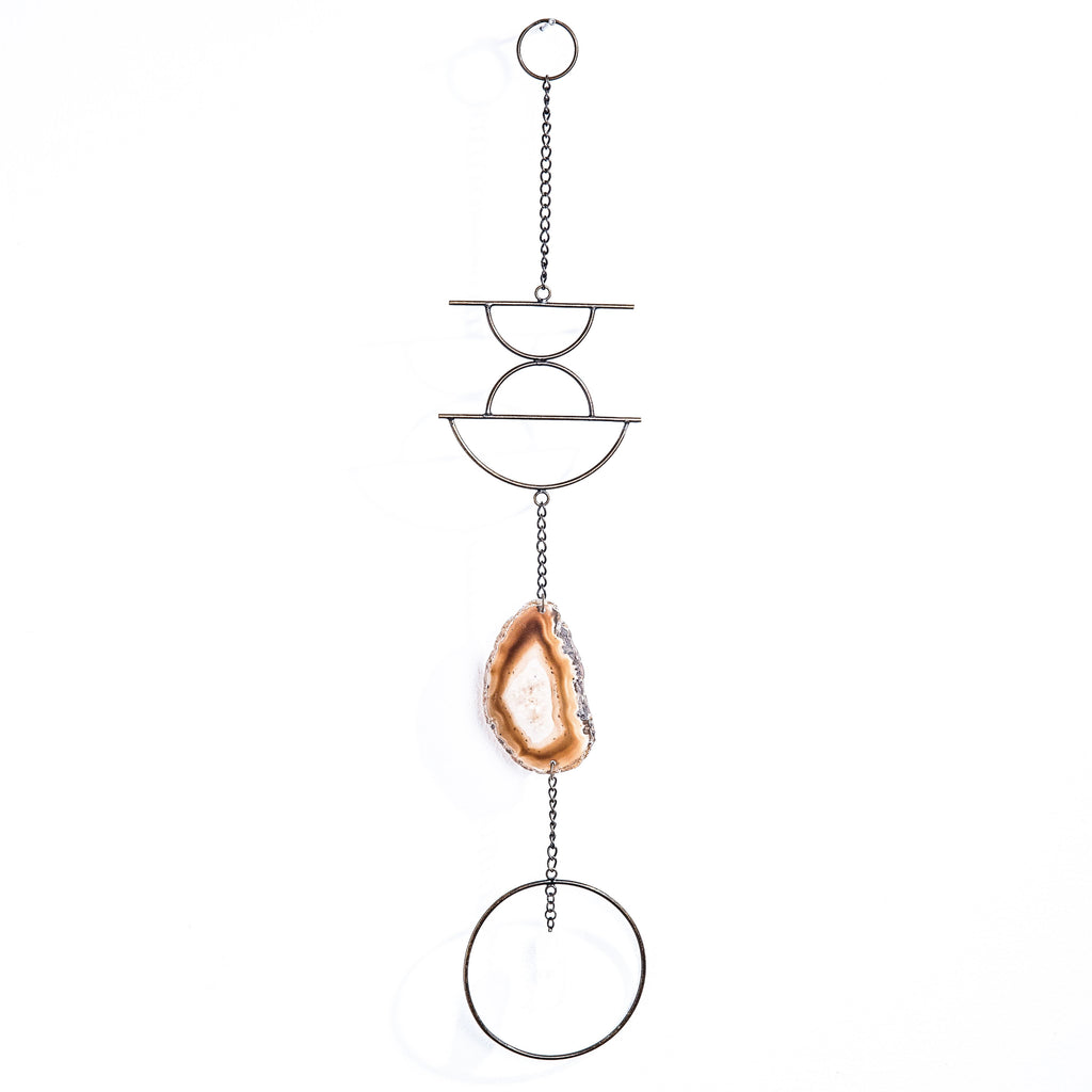 Agate and Crystal Wall Hanging