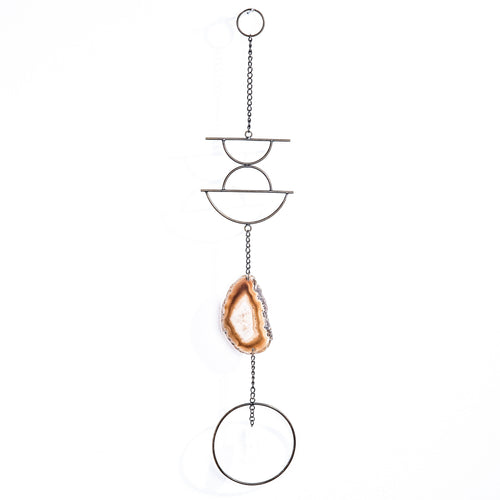 Agate and Crystal Wall Hanging